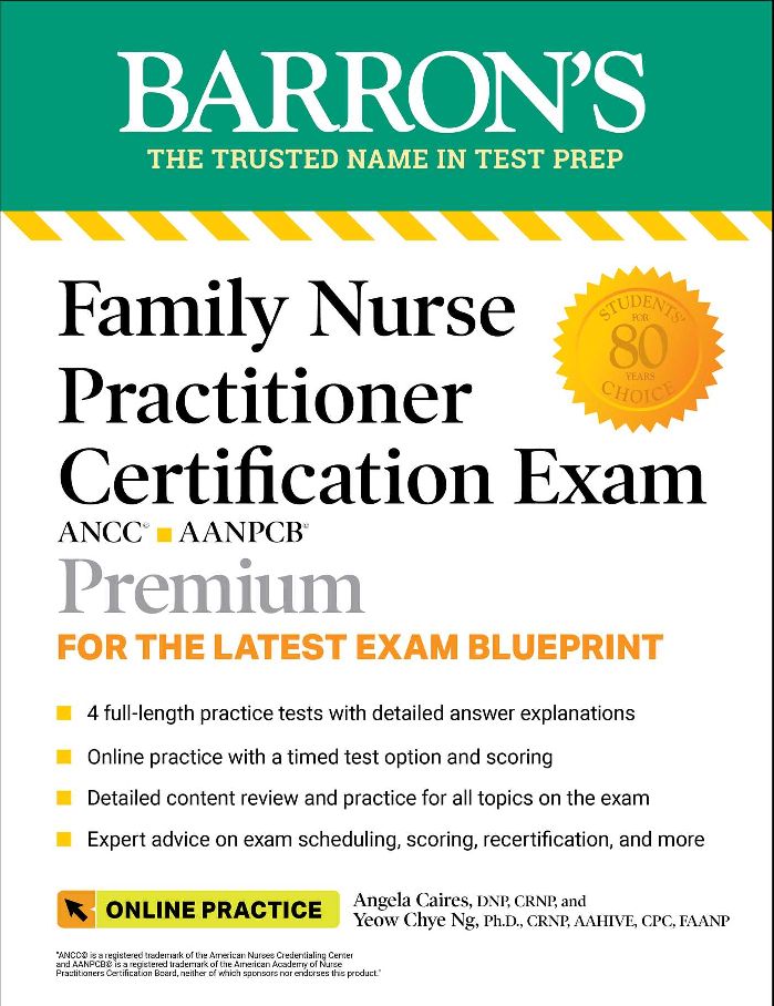 [PDF/ePub] Family Nurse Practitioner Certification Exam Premium: 4 Practice Tests + Comprehensive Review + Online Practice